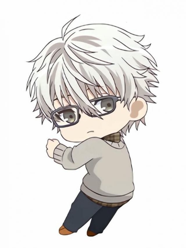 Hình ảnh chibi Nagi đeo kính siêu đáng yêu