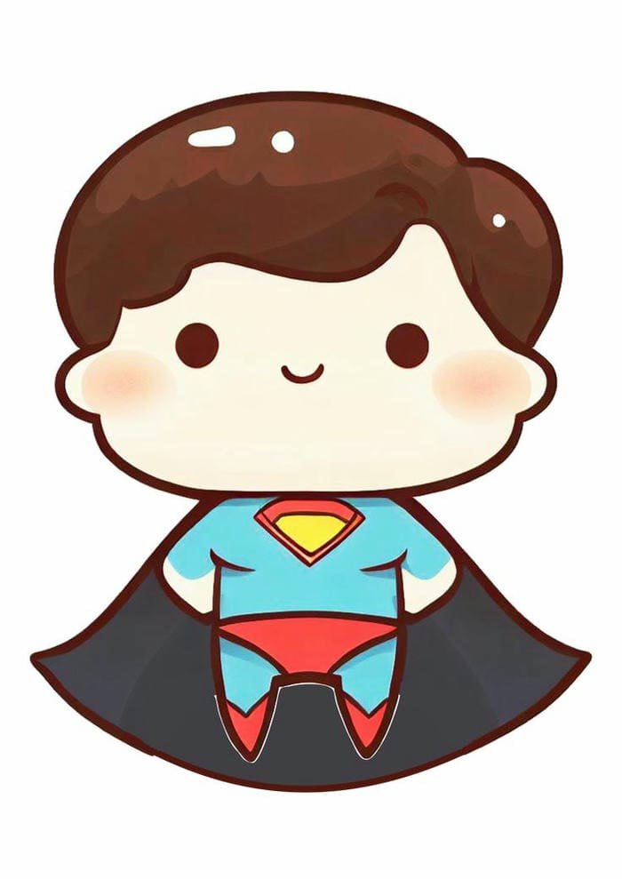 Ảnh Superman chibi siêu cute