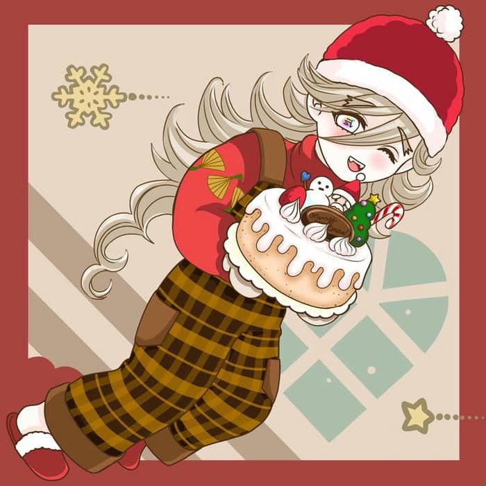 Ảnh chibi Douma trang phục giáng sinh
