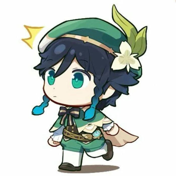 Ảnh chibi Venti biểu cảm kinh ngạc