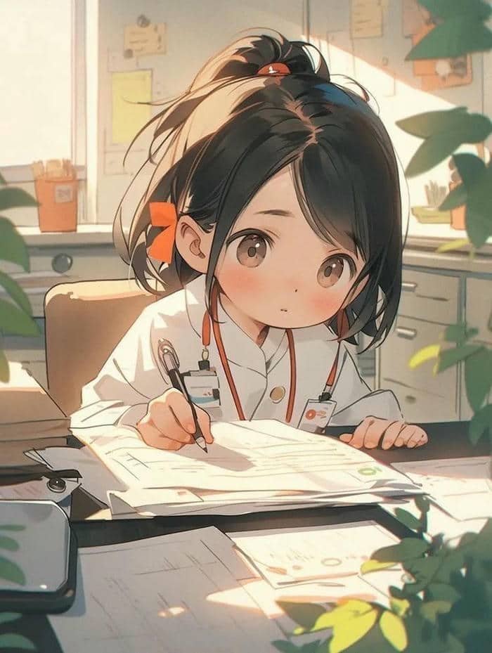 Ảnh chibi bác sĩ hoạt hình cute
