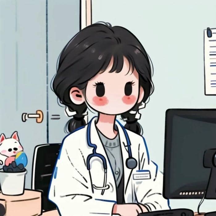Ảnh chibi bác sĩ nữ