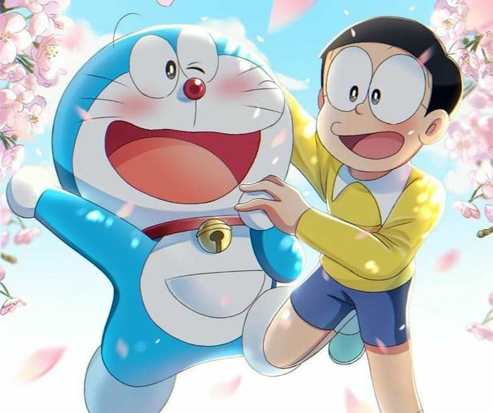 Ảnh chibi hình Nobita và Doraemon