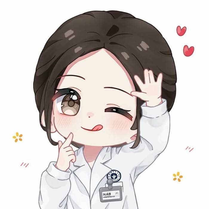 Ảnh hình chibi nữ bác sĩ siêu cute