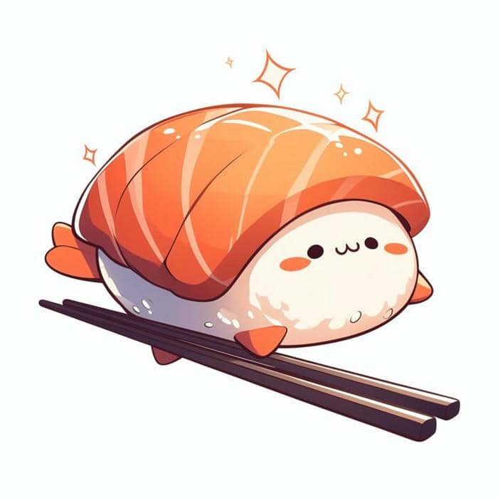 Ảnh sushi chibi siêu đáng yêu