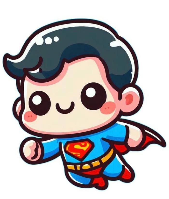 Chibi Superman siêu đáng yêu
