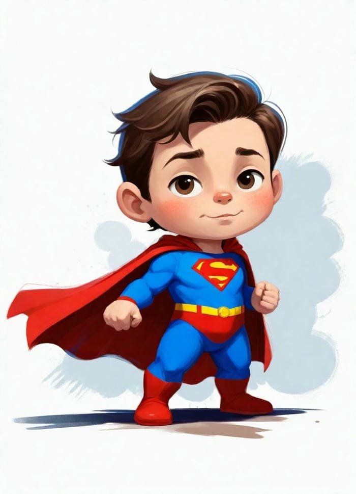 Chibi Superman siêu đáng yêu