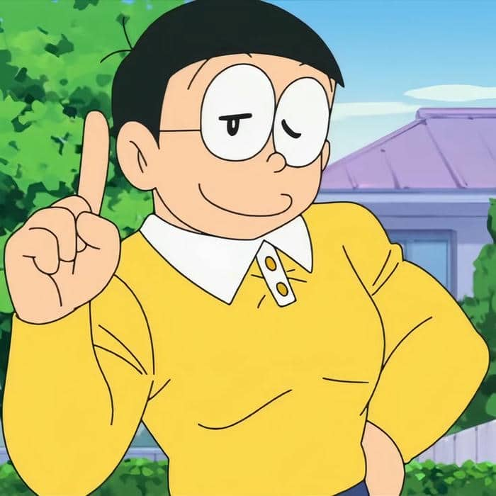 Chibi hình vẽ Nobita cool ngầu