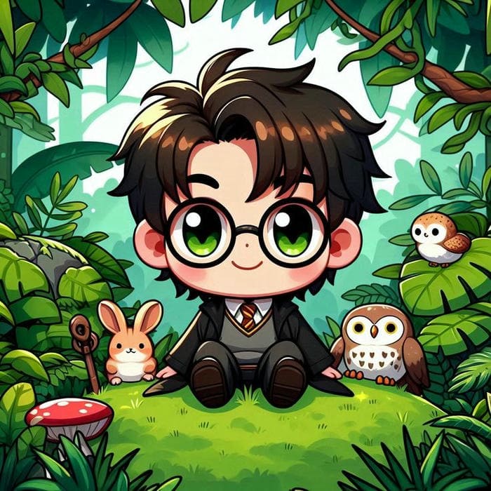 Harry Potter chibi siêu đáng yêu