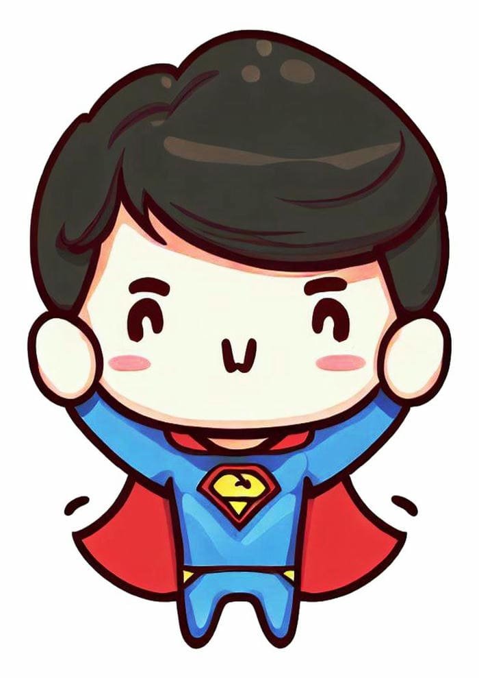 Hình ảnh Superman chibi siêu cute