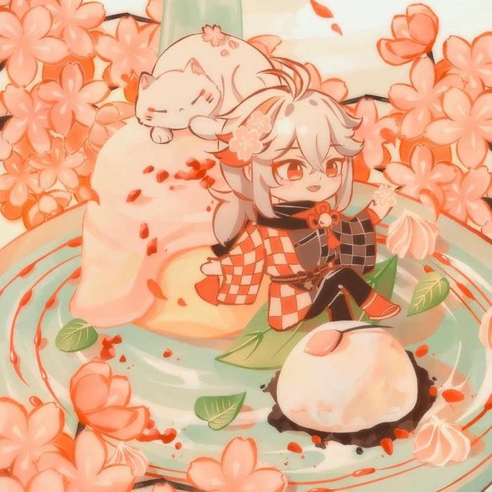 Hình ảnh chibi Kazuha siêu dễ thương
