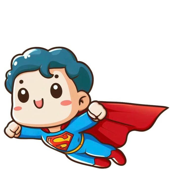 Hình ảnh chibi Superman bay