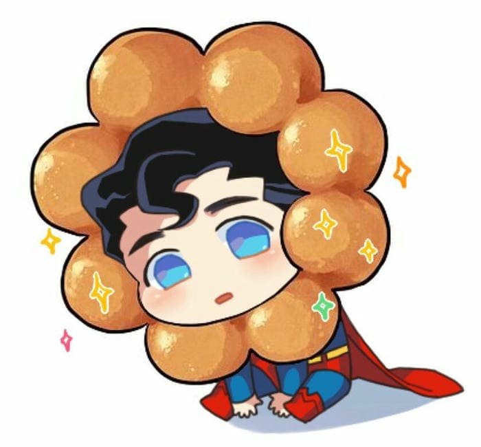 Hình ảnh chibi Superman biểu cảm siêu đáng yêu