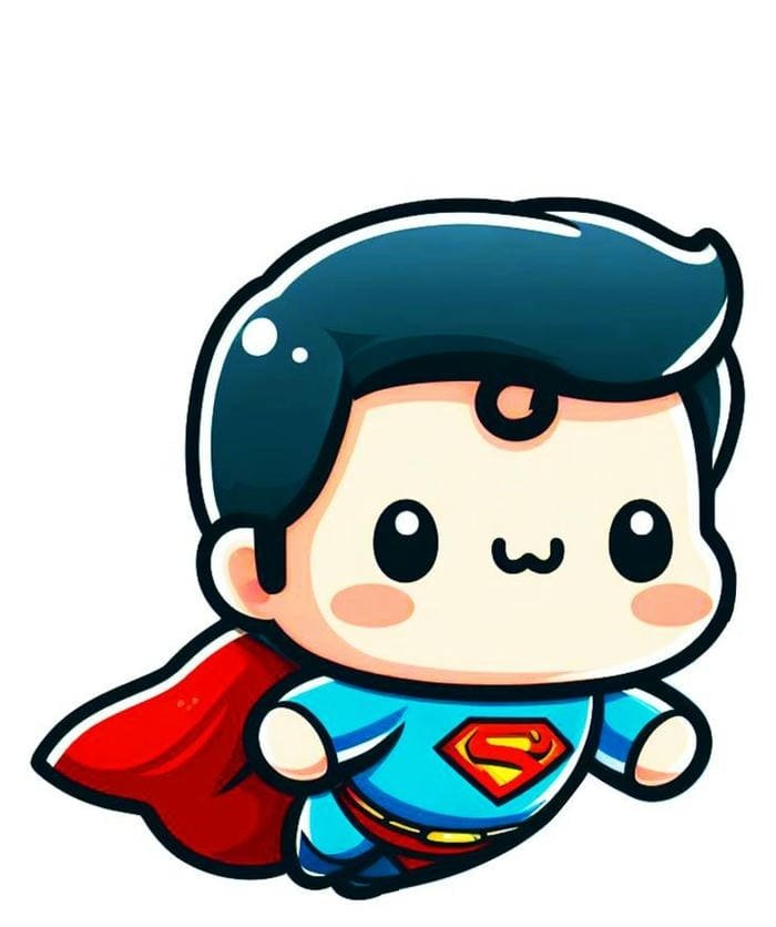 Hình ảnh chibi Superman siêu cute