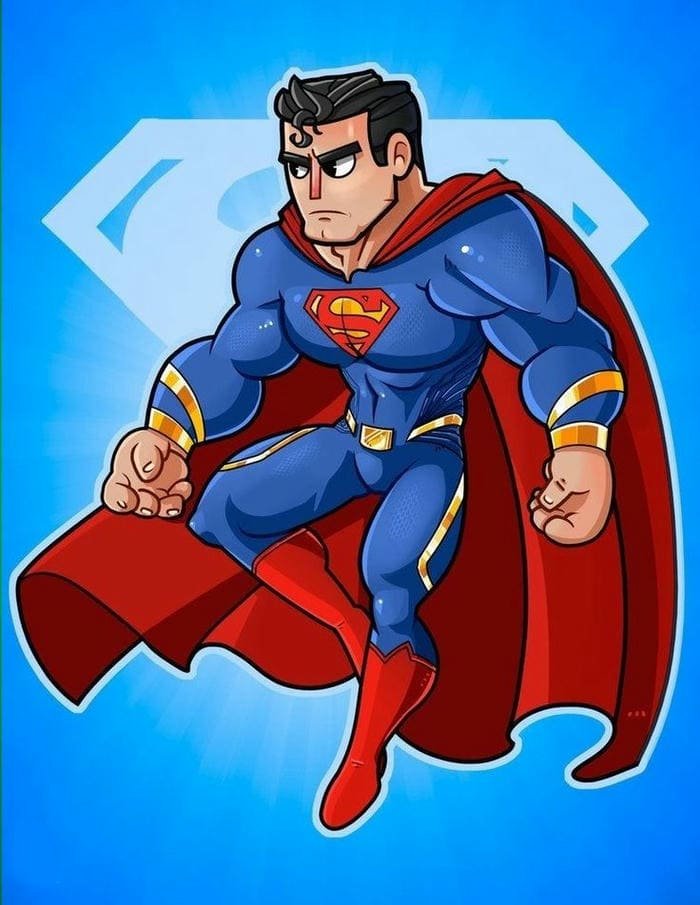 Hình ảnh chibi Superman siêu ngầu