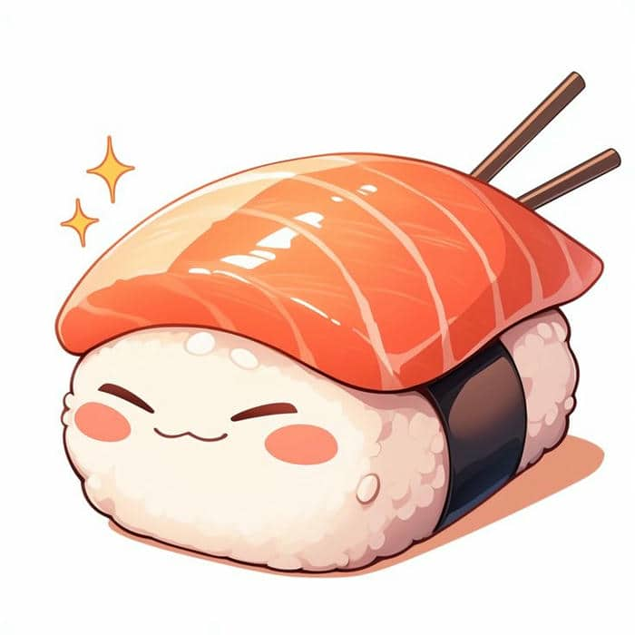 Hình ảnh chibi sushi cute đáng yêu