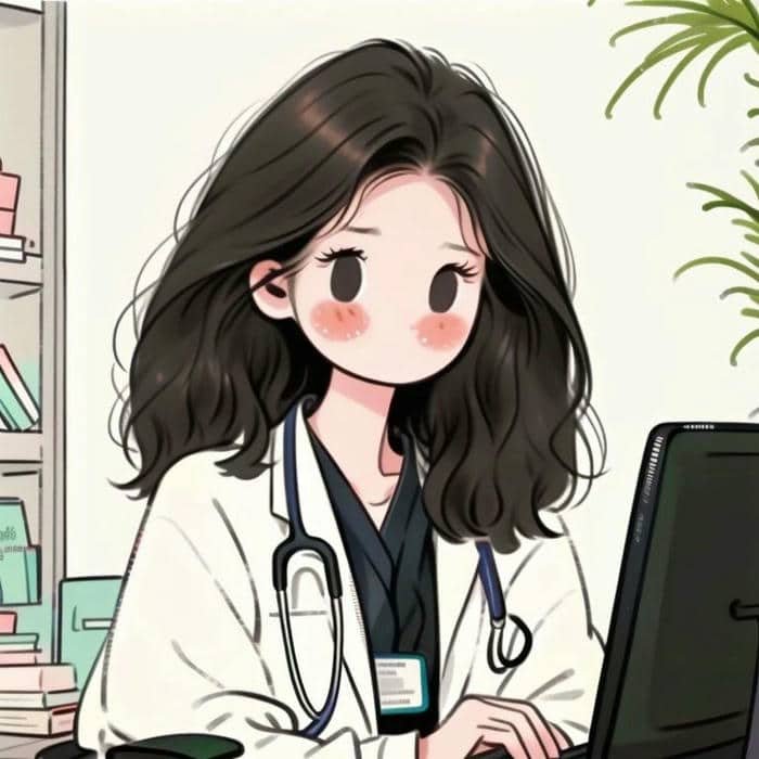 Hình chibi bác sĩ nữ