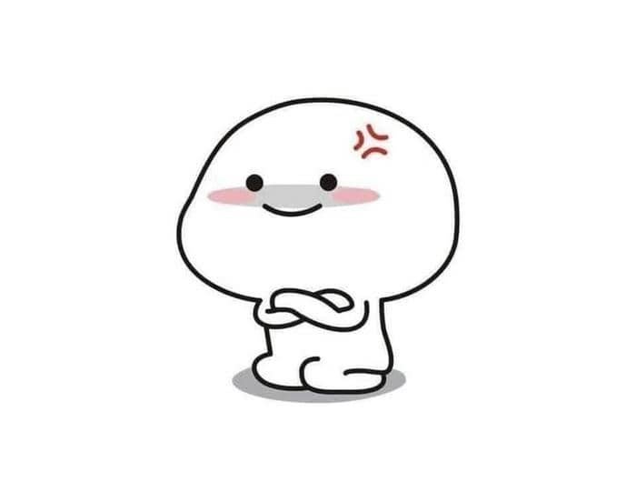 Hình meme tức giận cute