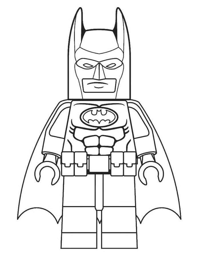 Lego Batman tranh tô màu cho bé