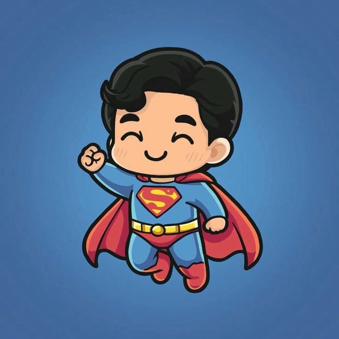 Superman chibi siêu dễ thương