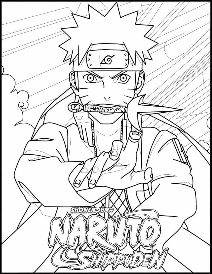 Tranh tô màu hình Naruto