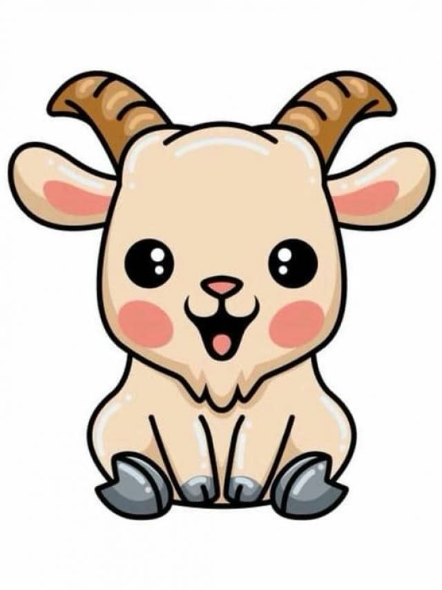 Hình chibi con dê siêu cute