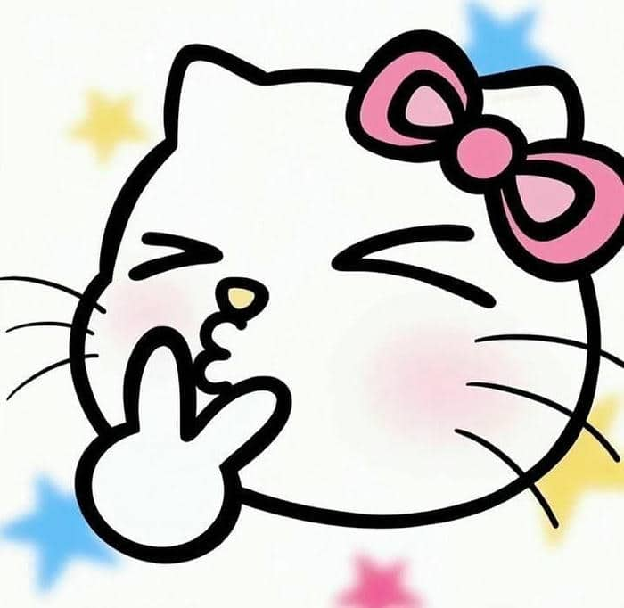 Ảnh Hello Kitty meme cute