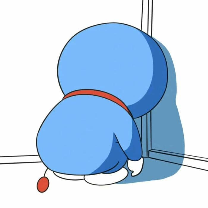 Ảnh meme Doraemon dỗi