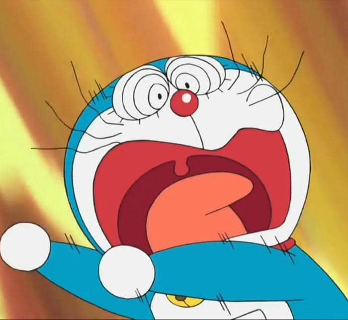 Ảnh meme Doraemon hốt hoảng