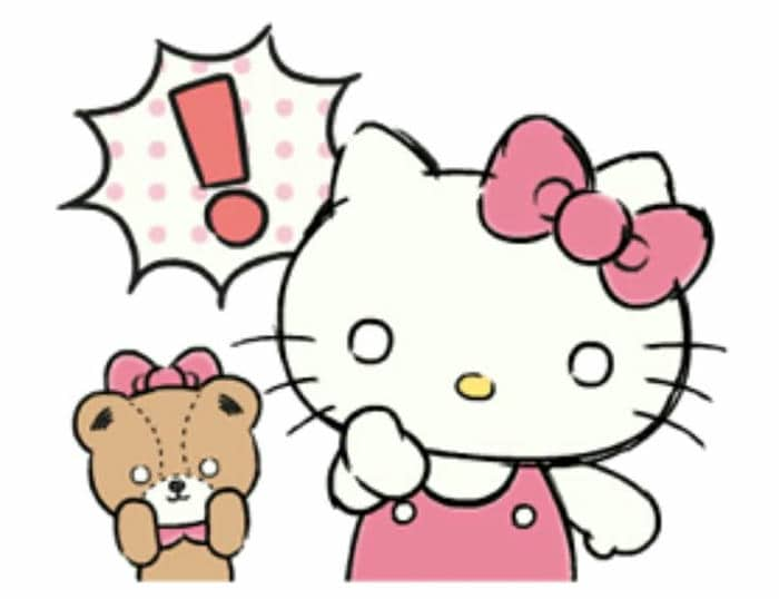 Hello Kitty meme ngạc nhiên