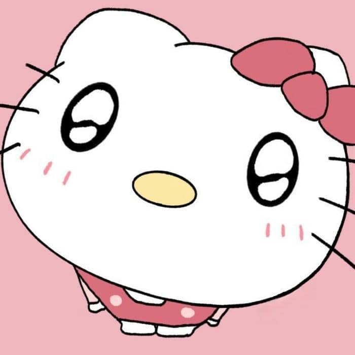 Hình Hello Kitty meme cute