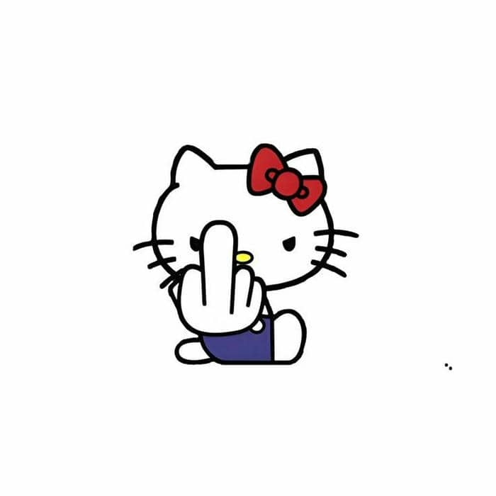 Hình ảnh Hello Kitty meme bựa