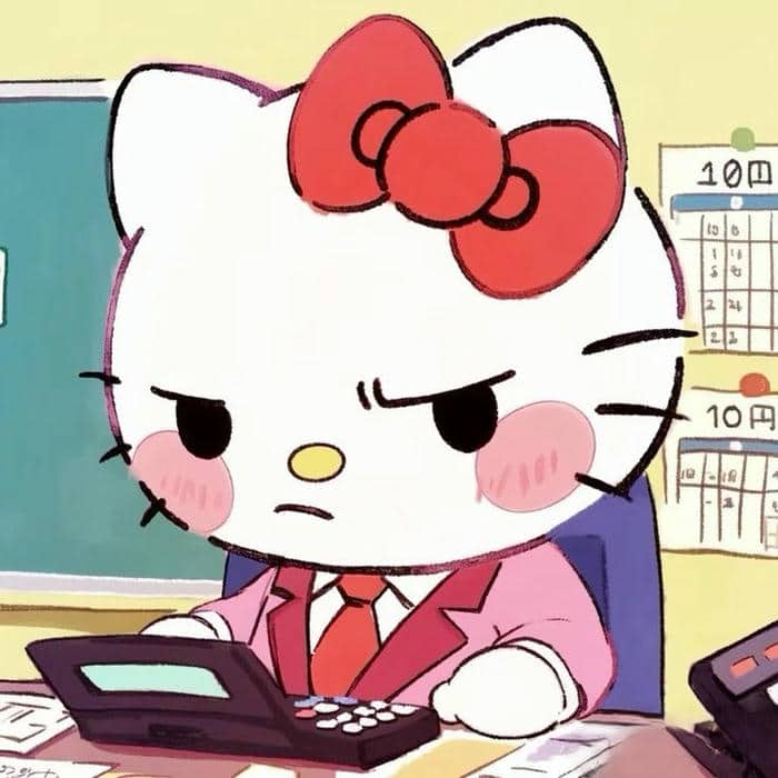 Hình ảnh avatar Hello Kitty meme