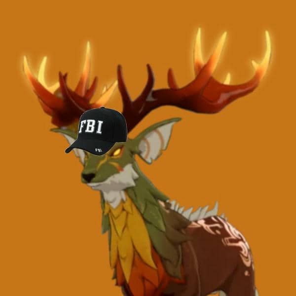 Hình ảnh con hươu fbi meme