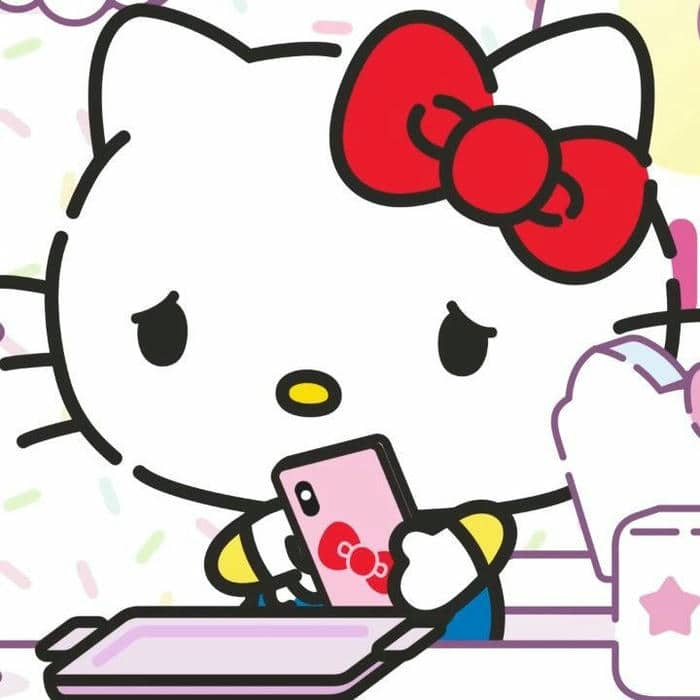 Hình ảnh meme Hello Kitty buồn