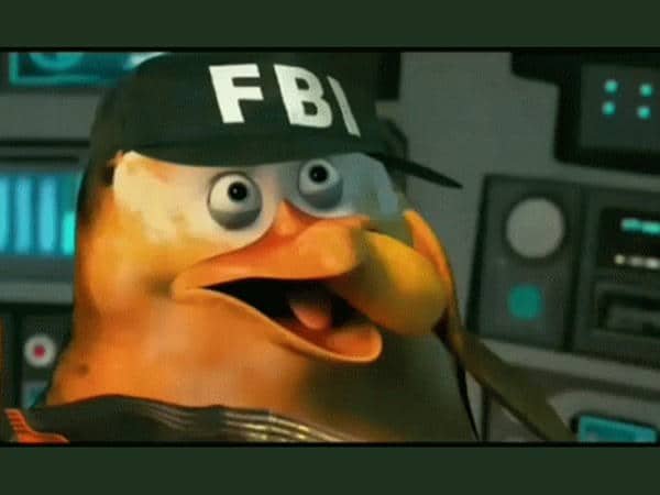 Hình ảnh meme fbi thú mỏ vịt