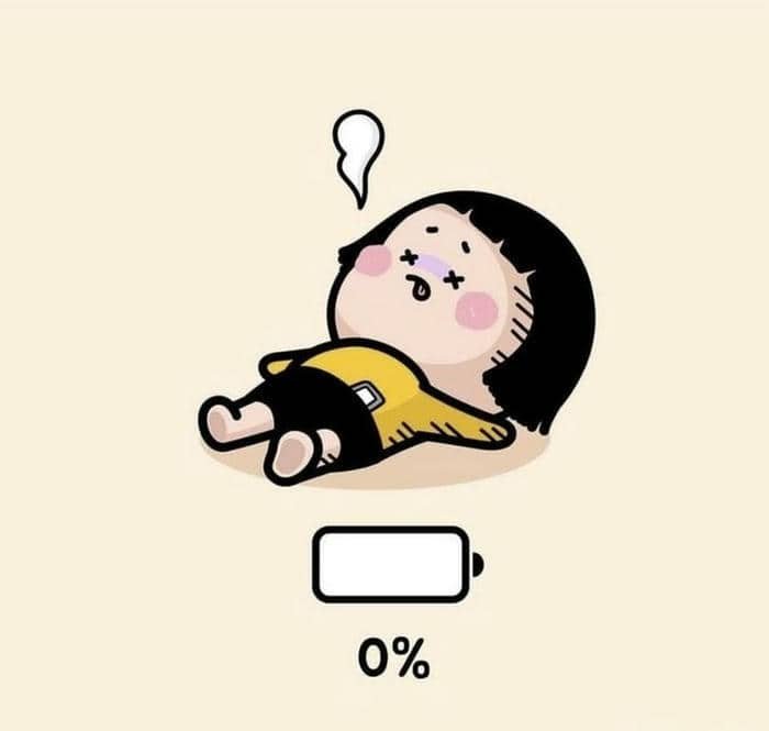 Hình ảnh meme mệt mỏi