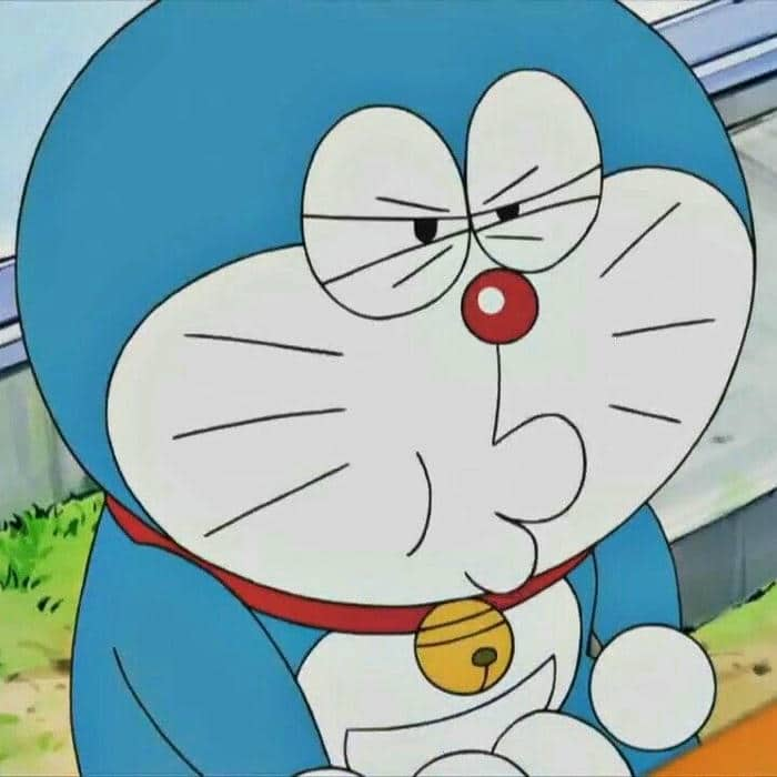 Hình meme Doraemon nghi ngờ