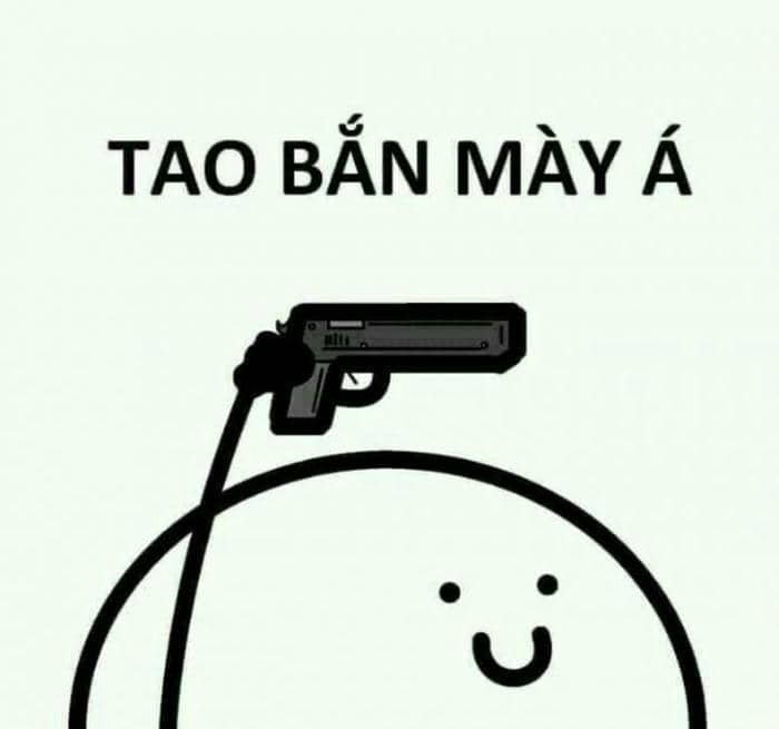 Hình meme bắn súng