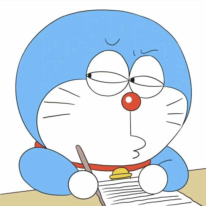 Meme Doraemon liếc mắt