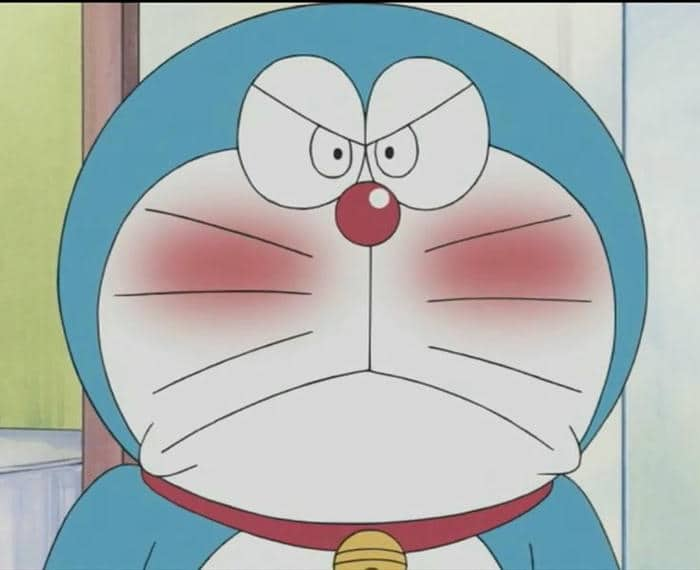 Meme Doraemon tức giận