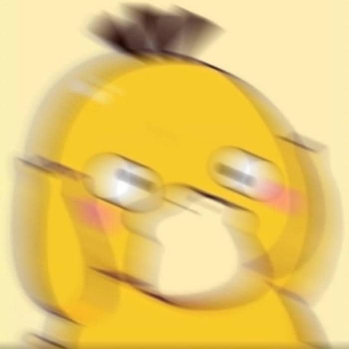 Meme con vịt vàng