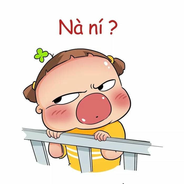 Meme liếc nhìn cute