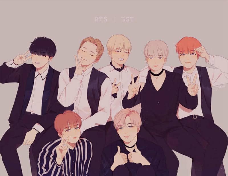 ảnh chibi cute bts