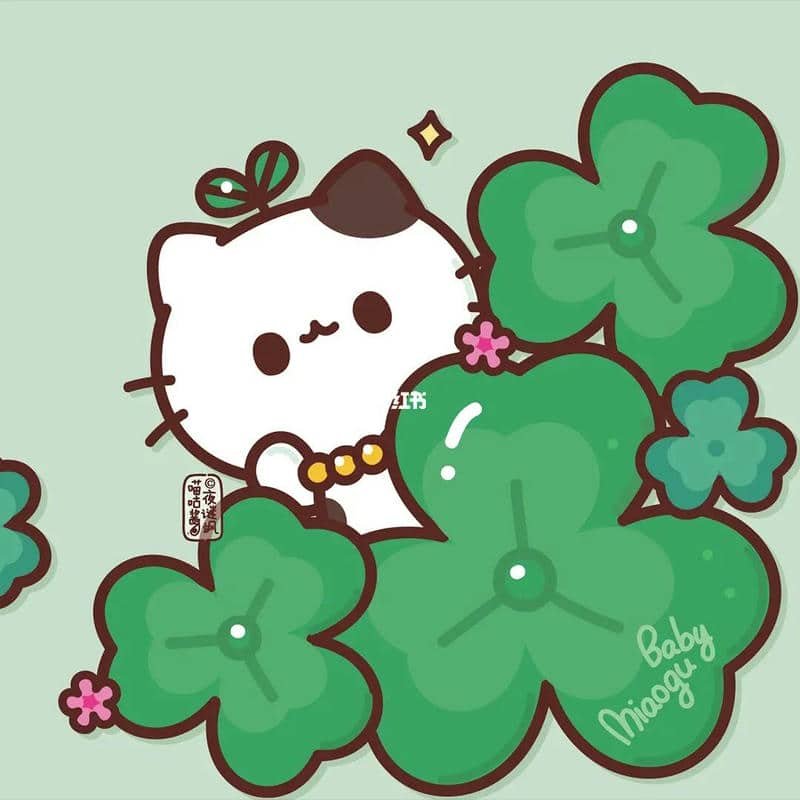ảnh cỏ 4 lá may mắn