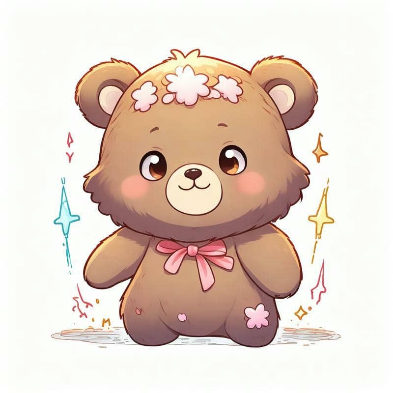 ảnh gấu chibi cute