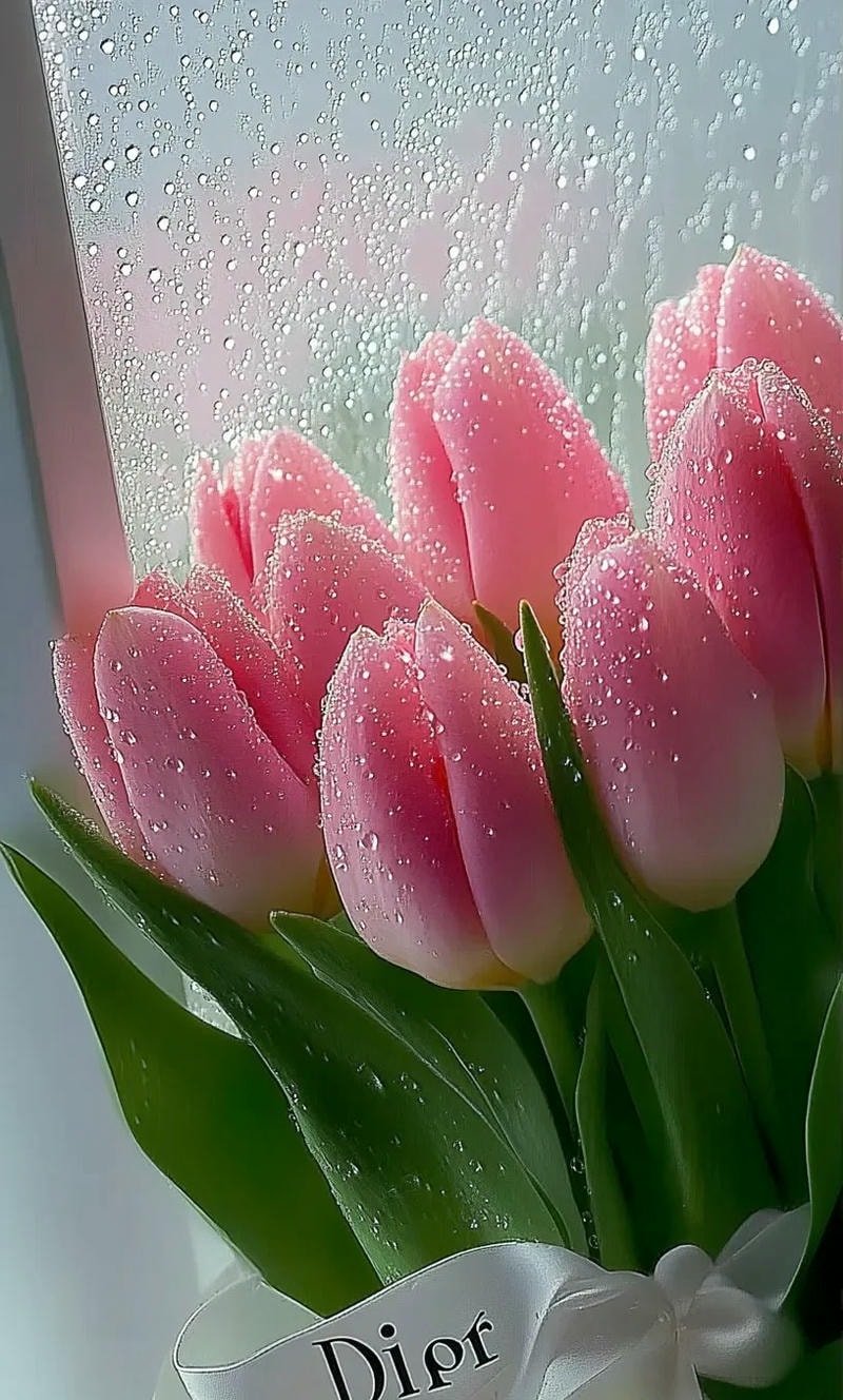 ảnh hoa tulip hồng