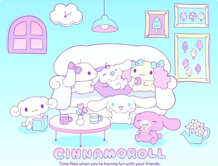 ảnh nền cinnamoroll chibi