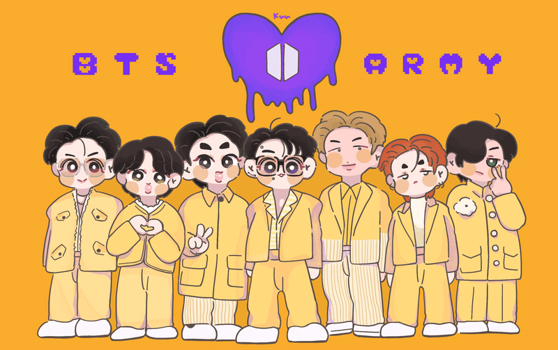 ảnh nhóm nhạc bts anime