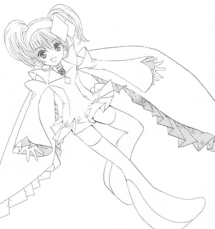 ảnh tô màu anime đẹp